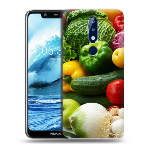 Дизайнерский силиконовый чехол для Nokia 5.1 Plus Овощи