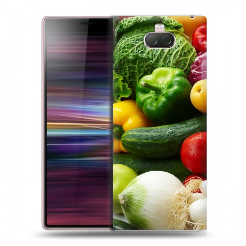 Дизайнерский силиконовый чехол для Sony Xperia 10 Овощи