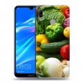 Дизайнерский пластиковый чехол для Huawei Y6 (2019) Овощи