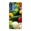 Дизайнерский силиконовый с усиленными углами чехол для Motorola Edge 20 Pro Овощи