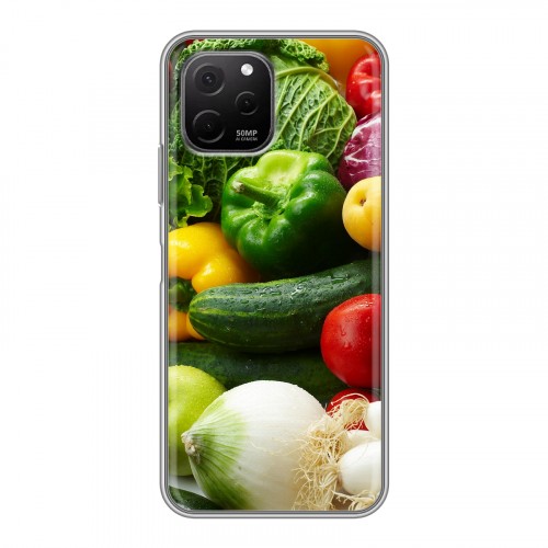 Дизайнерский пластиковый чехол для Huawei Nova Y61 Овощи