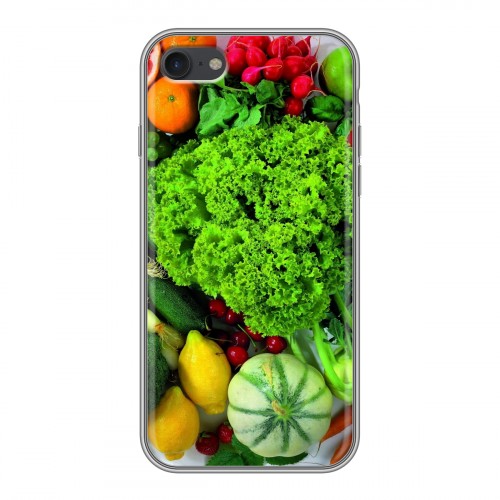 Дизайнерский силиконовый чехол для Iphone 7 Овощи