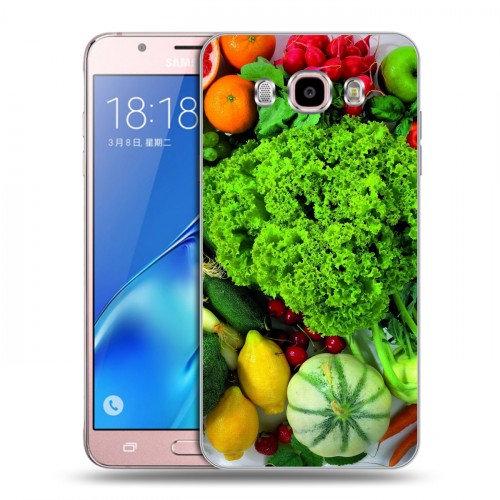 Дизайнерский силиконовый с усиленными углами чехол для Samsung Galaxy J5 (2016) Овощи