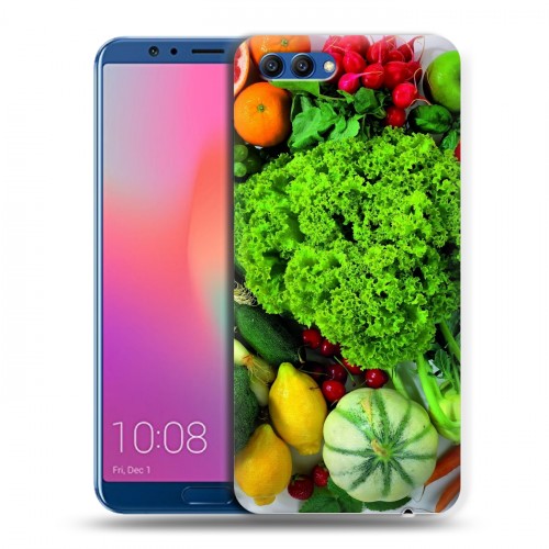 Дизайнерский пластиковый чехол для Huawei Honor View 10 Овощи