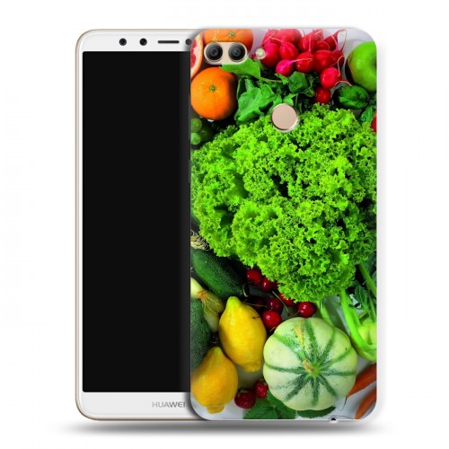 Дизайнерский пластиковый чехол для Huawei Y9 (2018) Овощи