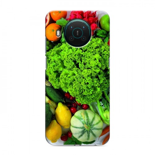 Дизайнерский пластиковый чехол для Nokia X10 Овощи