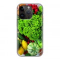 Дизайнерский силиконовый чехол для Iphone 14 Pro Овощи