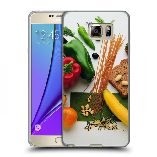Дизайнерский пластиковый чехол для Samsung Galaxy Note 5 Овощи