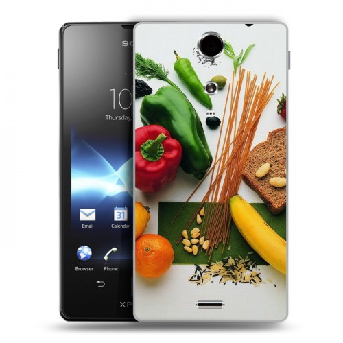 Дизайнерский пластиковый чехол для Sony Xperia TX Овощи