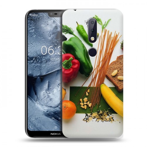 Дизайнерский пластиковый чехол для Nokia 6.1 Plus Овощи