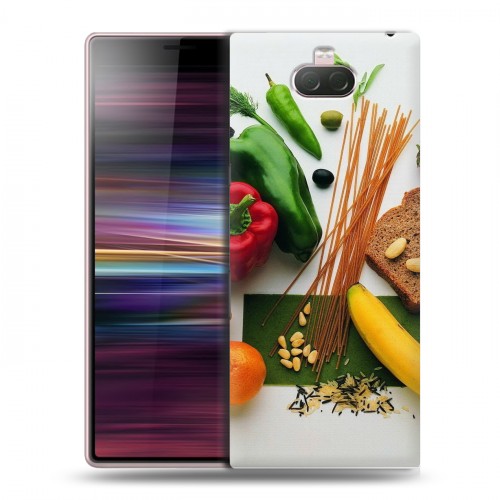 Дизайнерский силиконовый чехол для Sony Xperia 10 Овощи