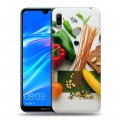 Дизайнерский пластиковый чехол для Huawei Y6 (2019) Овощи