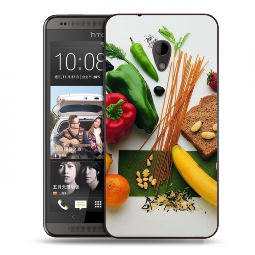 Дизайнерский пластиковый чехол для HTC Desire 700 Овощи