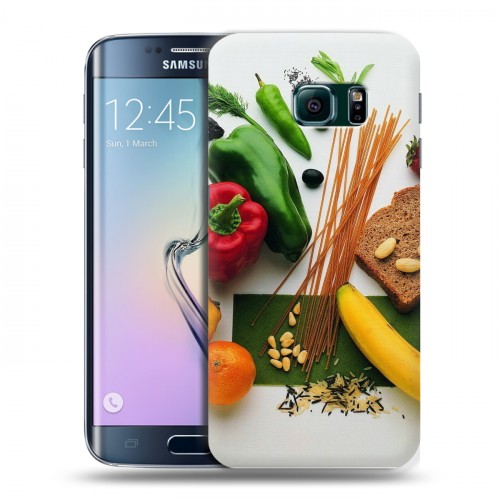Дизайнерский силиконовый чехол для Samsung Galaxy S6 Edge Овощи