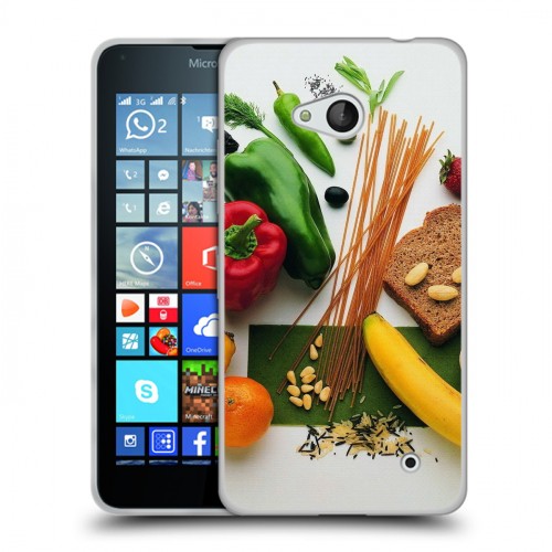 Дизайнерский пластиковый чехол для Microsoft Lumia 640 Овощи