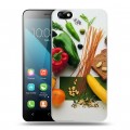 Дизайнерский пластиковый чехол для Huawei Honor 4X Овощи