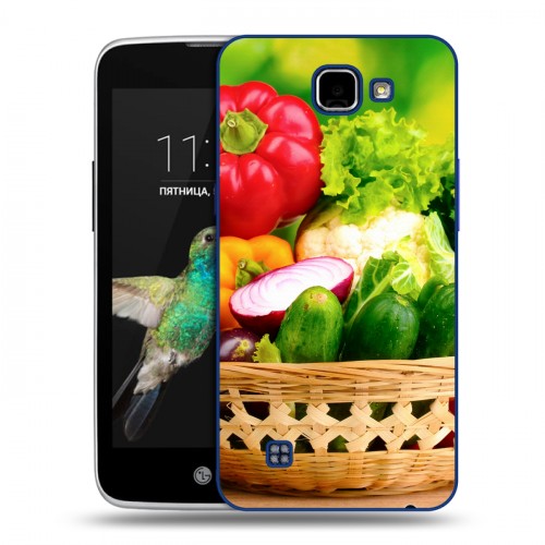 Дизайнерский пластиковый чехол для LG K4 Овощи