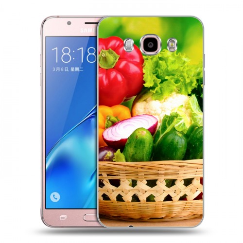 Дизайнерский силиконовый с усиленными углами чехол для Samsung Galaxy J5 (2016) Овощи