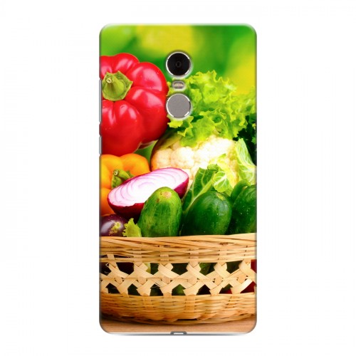 Дизайнерский силиконовый чехол для Xiaomi RedMi Note 4 Овощи
