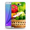 Дизайнерский пластиковый чехол для Samsung Galaxy Note 2 Овощи