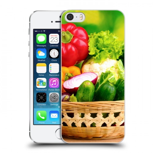 Дизайнерский пластиковый чехол для Iphone 5s Овощи