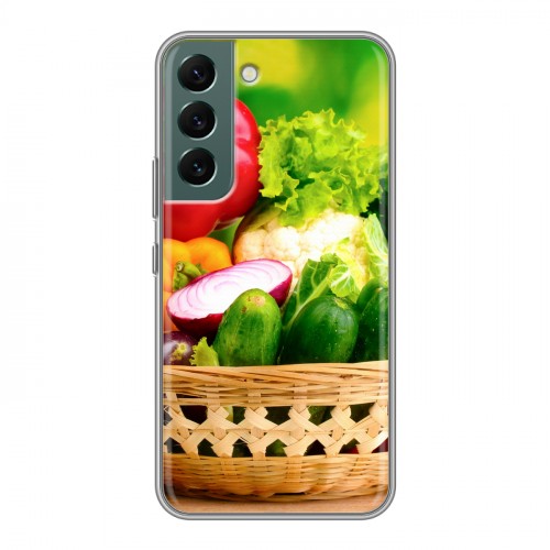 Дизайнерский пластиковый чехол для Samsung Galaxy S22 Овощи
