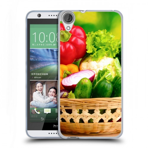 Дизайнерский силиконовый чехол для HTC Desire 820 Овощи