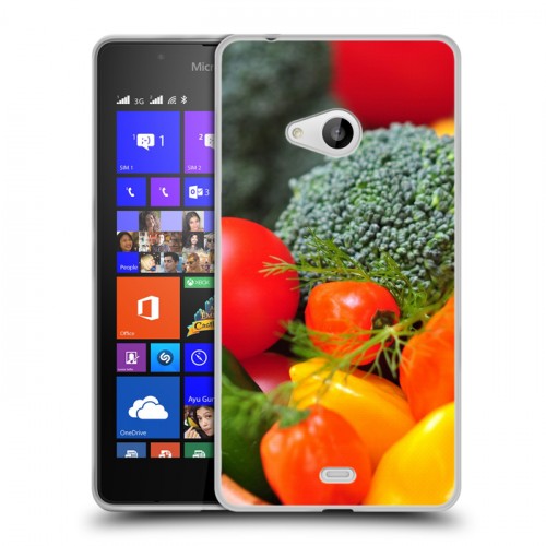 Дизайнерский пластиковый чехол для Microsoft Lumia 540 Овощи