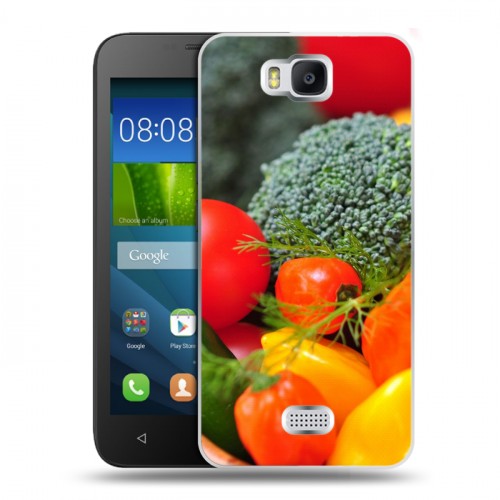 Дизайнерский пластиковый чехол для Huawei Y5c Овощи