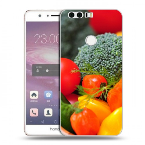 Дизайнерский пластиковый чехол для Huawei Honor 8 Овощи