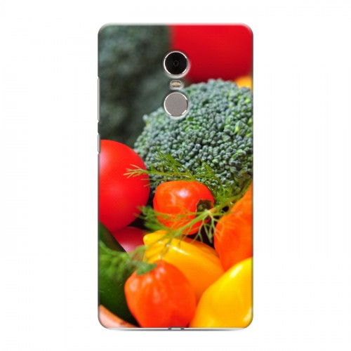 Дизайнерский силиконовый чехол для Xiaomi RedMi Note 4 Овощи