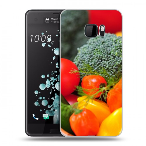 Дизайнерский пластиковый чехол для HTC U Ultra Овощи