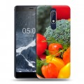 Дизайнерский пластиковый чехол для Nokia 5.1 Овощи