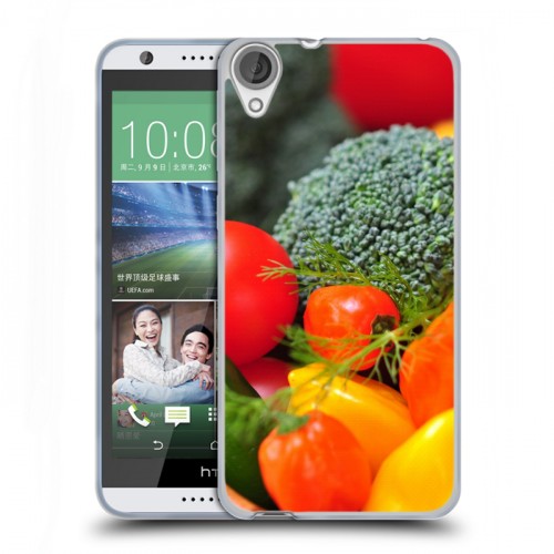 Дизайнерский силиконовый чехол для HTC Desire 820 Овощи
