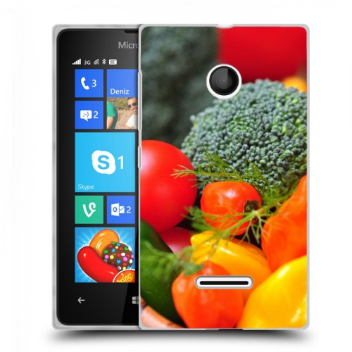 Дизайнерский пластиковый чехол для Microsoft Lumia 435 Овощи