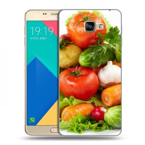 Дизайнерский пластиковый чехол для Samsung Galaxy A9 Овощи