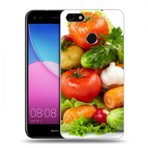 Дизайнерский пластиковый чехол для Huawei Nova Lite (2017) Овощи