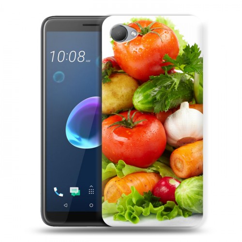 Дизайнерский пластиковый чехол для HTC Desire 12 Овощи