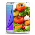 Дизайнерский пластиковый чехол для Samsung Galaxy Note 2 Овощи