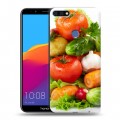 Дизайнерский пластиковый чехол для Huawei Honor 7C Pro Овощи