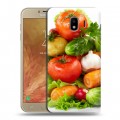 Дизайнерский пластиковый чехол для Samsung Galaxy J4 Овощи