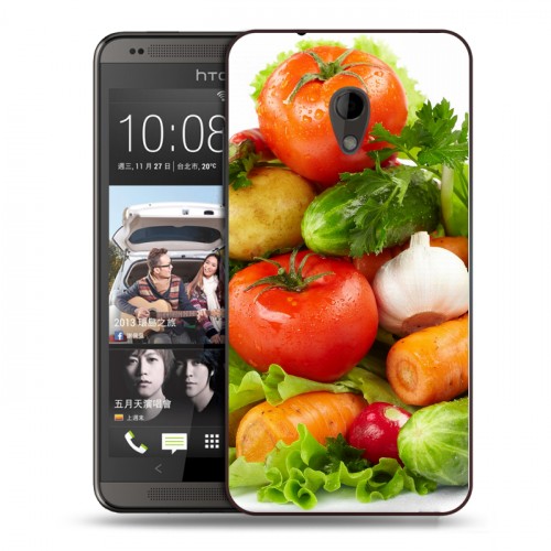 Дизайнерский пластиковый чехол для HTC Desire 700 Овощи