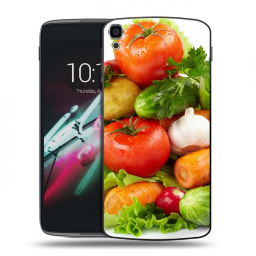 Дизайнерский пластиковый чехол для Alcatel One Touch Idol 3 (5.5) Овощи