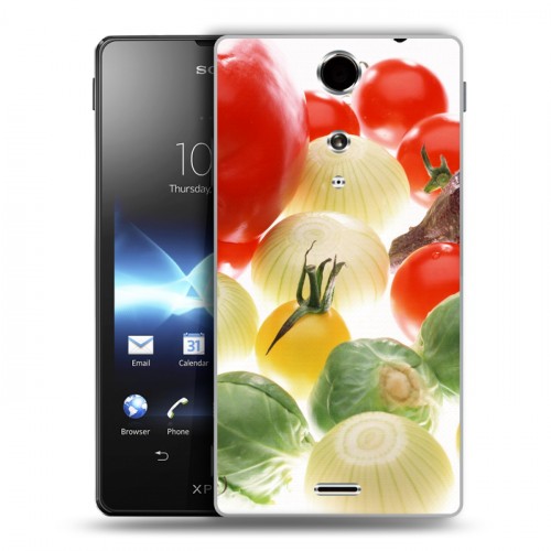 Дизайнерский пластиковый чехол для Sony Xperia TX Овощи