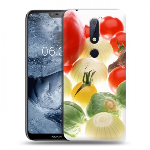 Дизайнерский пластиковый чехол для Nokia 6.1 Plus Овощи