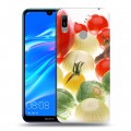 Дизайнерский пластиковый чехол для Huawei Y6 (2019) Овощи