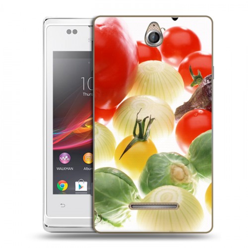 Дизайнерский пластиковый чехол для Sony Xperia E Овощи