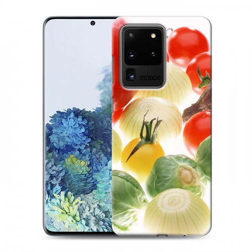 Дизайнерский пластиковый чехол для Samsung Galaxy S20 Ultra Овощи