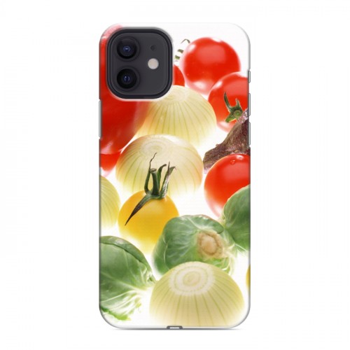 Дизайнерский силиконовый чехол для Iphone 12 Овощи