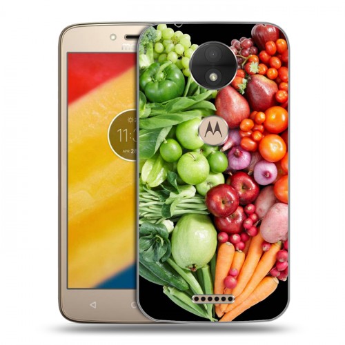 Дизайнерский пластиковый чехол для Motorola Moto C Овощи